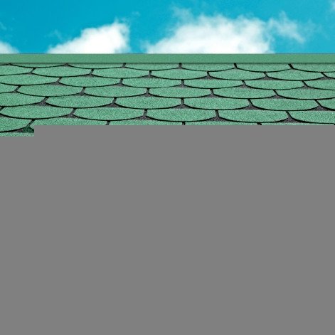 SİM SHINGLE KLASİK YEŞİL-SİYAH MEMBRAN-2,56 m2 (adet)
