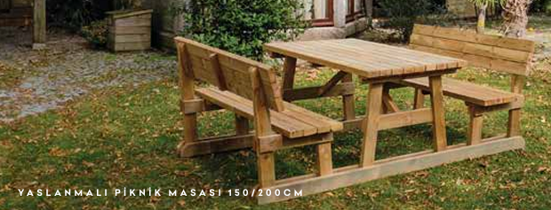 PİKNİK MASASI YASLANMALI 200 2.SINIF (adet)