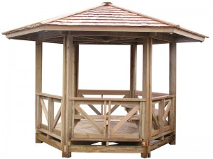 Ahşap Altıgen Çardak Pergola