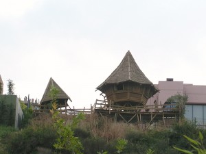 ahşap çocuk evi playpen