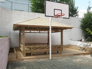 Ahşap Kare Dikdörtgen Çardak Pergola