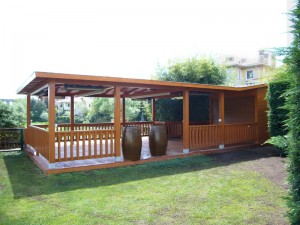 Ahşap Kare Dikdörtgen Çardak Pergola