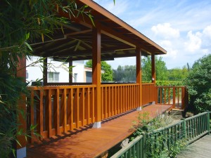 Ahşap Kare Dikdörtgen Çardak Pergola