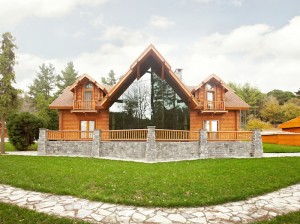 kütük ev log house