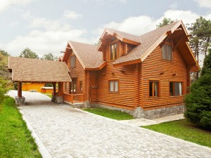 kütük ev log house