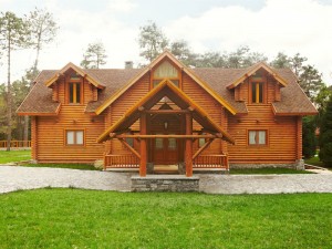 kütük ev log house